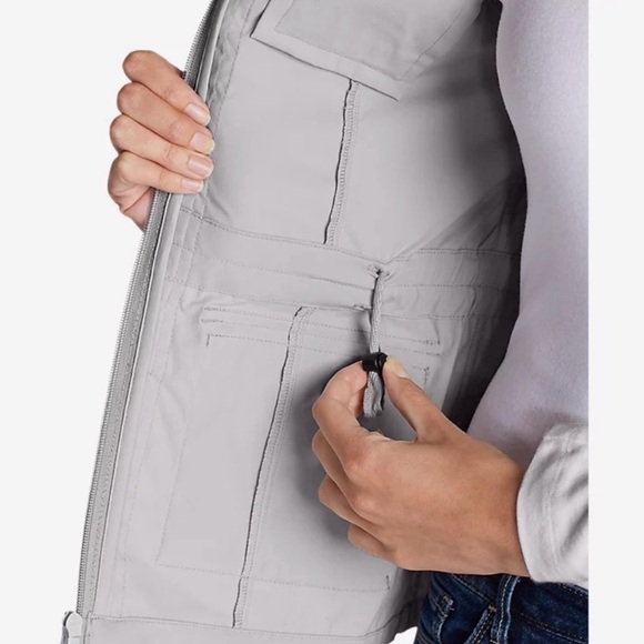 Eddie Bauer Beige Utility Vest - Picture 9 of 12